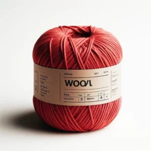⚠️ DEMO ⚠️ 100% Wool Yarn - 100g Yarn Ball - Red